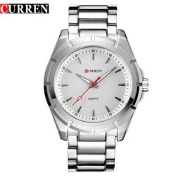 Curren Big Dial Stainless Steel Watch (Dial 4.4cm)