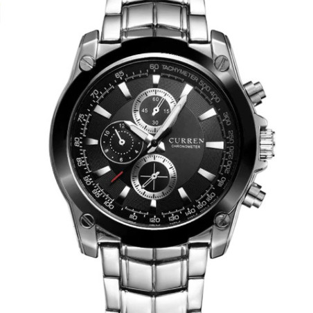 Curren Full Steel Business Quartz Watch (Dial 4.0cm)