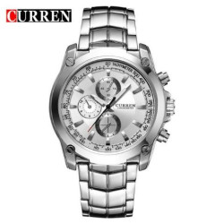 Curren Full Steel Business Quartz Watch (Dial 4.0cm)