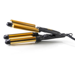 Triple Barrel Curling Iron HAEGER Golden Curls