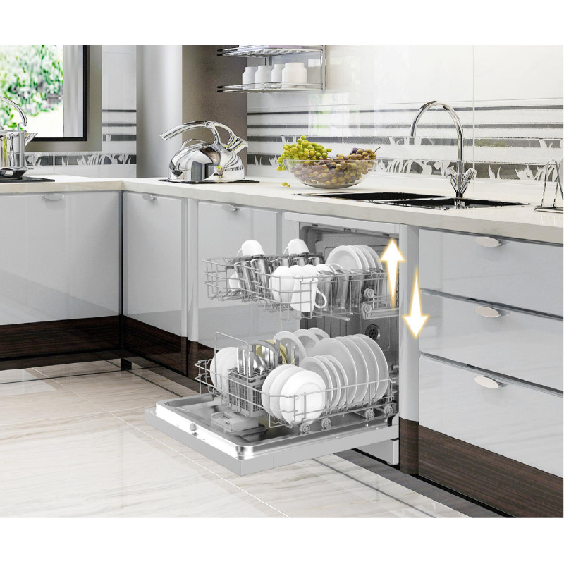 Dishwasher HAEGER DW-S8P.002A – 13 Sets, 60 cm, Class E, Grey Dishwasher HAEGER DW-S8P.002A – 13 Sets, 60 cm, Class E, Grey