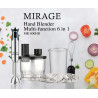 MIRAGE hand blender multi function 6 in 1
