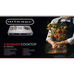 MIRAGE 3 BURNER COOKTOP MGS3032B