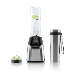 Blender HAEGER Sports Stainless Steel – 350W, TRITAN 600ml Cup, INOX Thermal Bottle