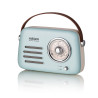 HAEGER Heritage Bluetooth Vintage FM Radio – 12h Autonomy, AM/FM, USB, AUX, Bluetooh