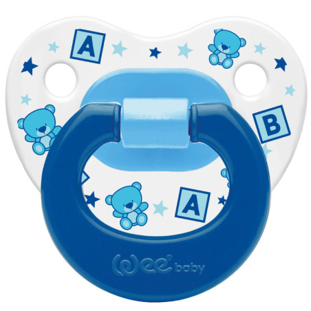 Patterned Pacifier No: 1 - Blue,wee baby