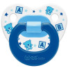 Patterned Pacifier No: 3 - Blue,wee baby