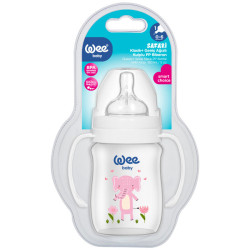 Wee Baby Safari PP Bottle 150 ml - Pink Elephant