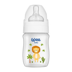 Wee Baby Safari PP Bottle 150 ml - Orange Lion