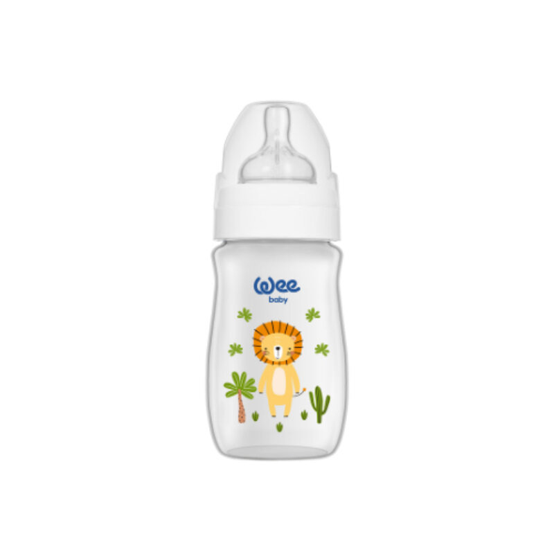 Wee Baby Safari PP Bottle 250 ml - Orange Lion Wee Baby Safari PP Bottle 250 ml - Orange Lion