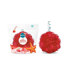 Balmy Strawberry Scented Soap Bath Loofah